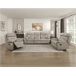 Lexicon Laconia Leather Double Reclining Love Seat in Latte