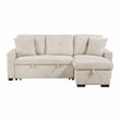 Lexicon Rhett 3-Piece Corduroy Reversible Sectional in Beige