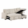 Lexicon Rhett 3-Piece Corduroy Reversible Sectional in Beige