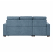 Lexicon Waitsfield 2-Piece Textured Sectional with Left Chaise in Blue