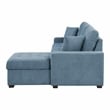 Lexicon Waitsfield 2-Piece Textured Sectional with Right Chaise in Blue