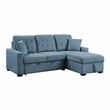 Lexicon Waitsfield 2-Piece Textured Sectional with Right Chaise in Blue