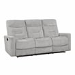 Lexicon Lyndon 2-Piece Chenille Sofa Set in Gray
