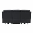 Lexicon Hancock 2-Piece Leather Sofa Set in Black
