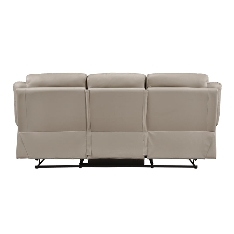 Lexicon Laconia 2-Piece Leather Sofa Set in Latte