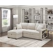 Lexicon Pompano Boucle Sectional with Left Chaise in Beige