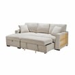 Lexicon Pompano Boucle Sectional with Left Chaise in Beige