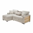 Lexicon Pompano Boucle Sectional with Left Chaise in Beige