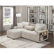 Lexicon Pompano Boucle Sectional with Left Chaise in Beige