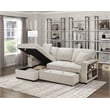 Lexicon Pompano Boucle Sectional with Left Chaise in Beige