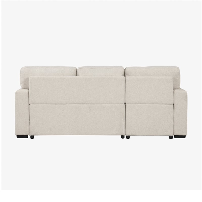 Lexicon Pompano Boucle Sectional with Left Chaise in Beige