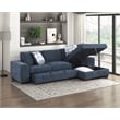 Lexicon Raife 2-Piece Chenille Sectional with Right Chaise in Gray