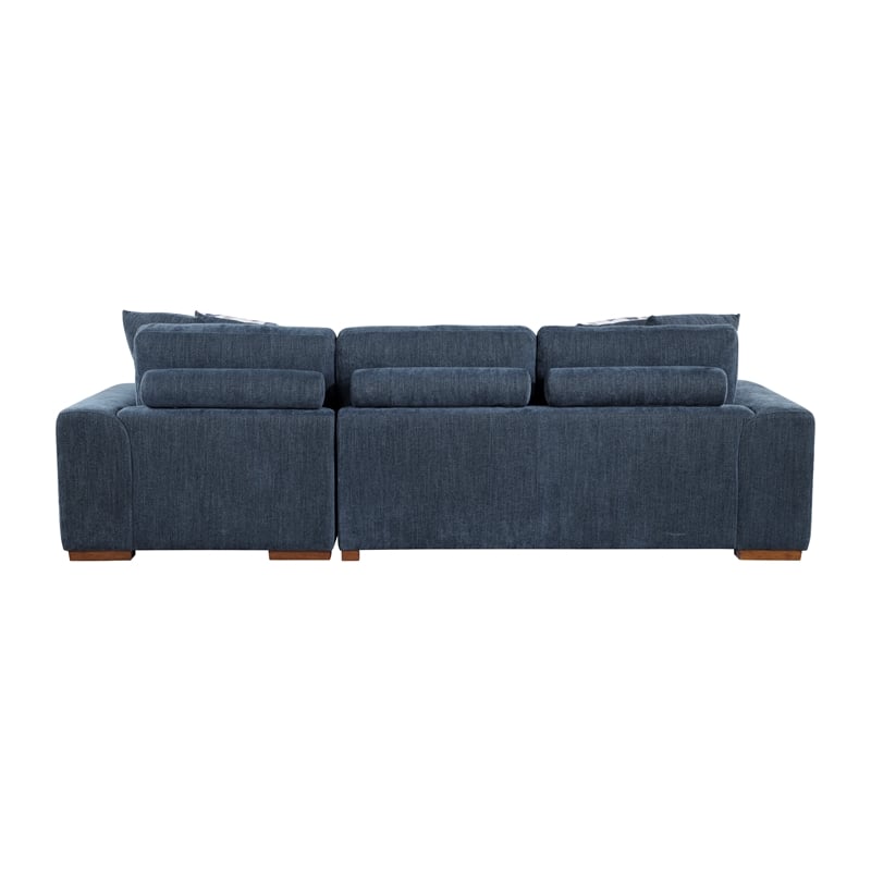 Lexicon Raife 2-Piece Chenille Sectional with Right Chaise in Gray