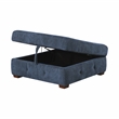 Lexicon Raife 5-Piece Chenille Sectional with Right Chaise and Ottoman in Gray