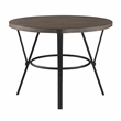 Lexicon Crowley Metal and Wood Counter Height Table in Black