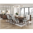 Lexicon Franco Wood & Fabric Dining Room set of 2 Side Chair in Gray