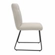 Lexicon Benito Metal & Fabric Dining Room set of 2 Side Chair in Beige