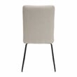 Lexicon Benito Metal & Fabric Dining Room set of 2 Side Chair in Beige