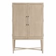 Lexicon Genoa Asian Hardwood Bar Cabinet in Light Oak