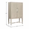 Lexicon Genoa Asian Hardwood Bar Cabinet in Light Oak