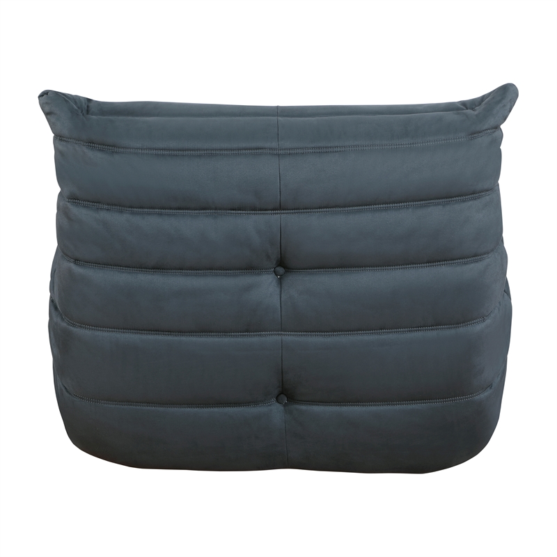 Lexicon Seven Microfiber Accent chair in Charcoal