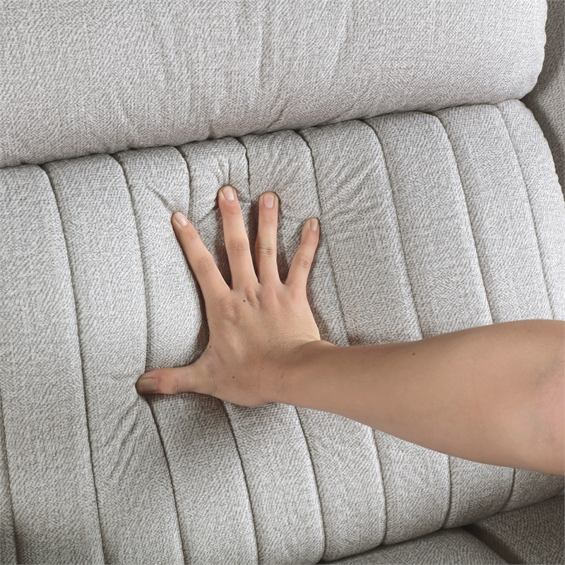 Lexicon Brennen Microfiber Upholstery Reclining Chair in Mist Color