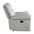 Lexicon Brennen Microfiber Upholstery Reclining Chair in Mist Color