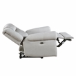 Lexicon Brennen Microfiber Upholstery Power Reclining Chair in Mist Color