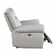 Lexicon Brennen Microfiber Upholstery Power Reclining Chair in Mist Color