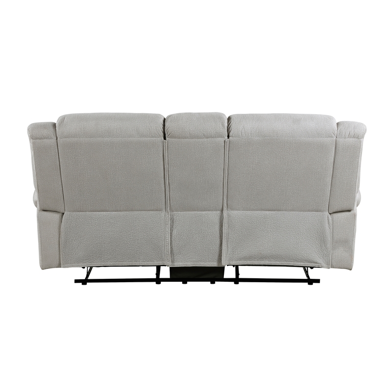 Lexicon Brennen Microfiber Dbl Reclining Love Seat with Center Console in Mist