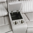 Lexicon Brennen Microfiber Dbl Reclining Love Seat with Center Console in Mist