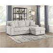 Lexicon Marsh Corduroy 2-Piece Sectional with Right Chaise in Gray