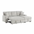 Lexicon Marsh Corduroy 2-Piece Sectional with Right Chaise in Gray