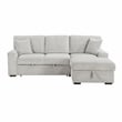 Lexicon Marsh Corduroy 2-Piece Sectional with Right Chaise in Gray