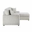 Lexicon Marsh Corduroy 2-Piece Sectional with Right Chaise in Gray