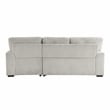 Lexicon Marsh Corduroy 2-Piece Sectional with Right Chaise in Gray