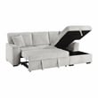 Lexicon Marsh Corduroy 2-Piece Sectional with Right Chaise in Gray
