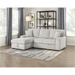 Lexicon Marsh Corduroy 2-Piece Sectional with Left Chaise in Gray