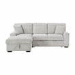 Lexicon Marsh Corduroy 2-Piece Sectional with Left Chaise in Gray