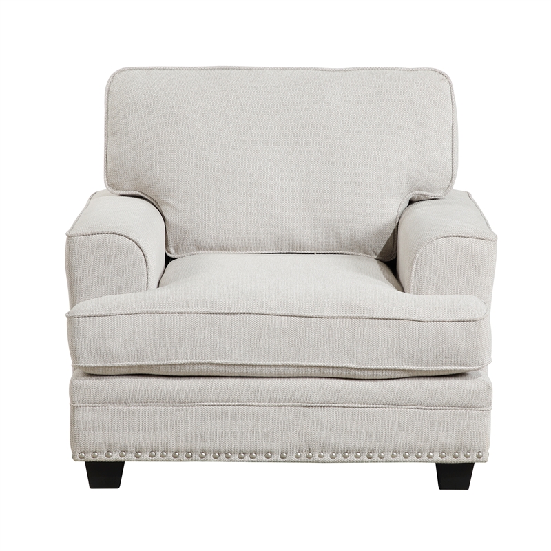 Lexicon Bradford Chenille Fabric Chair in Sand