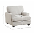 Lexicon Bradford Chenille Fabric Chair in Sand