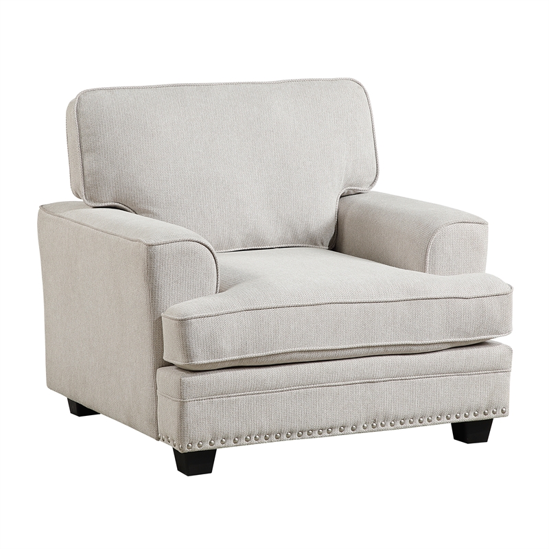 Lexicon Bradford Chenille Fabric Chair in Sand
