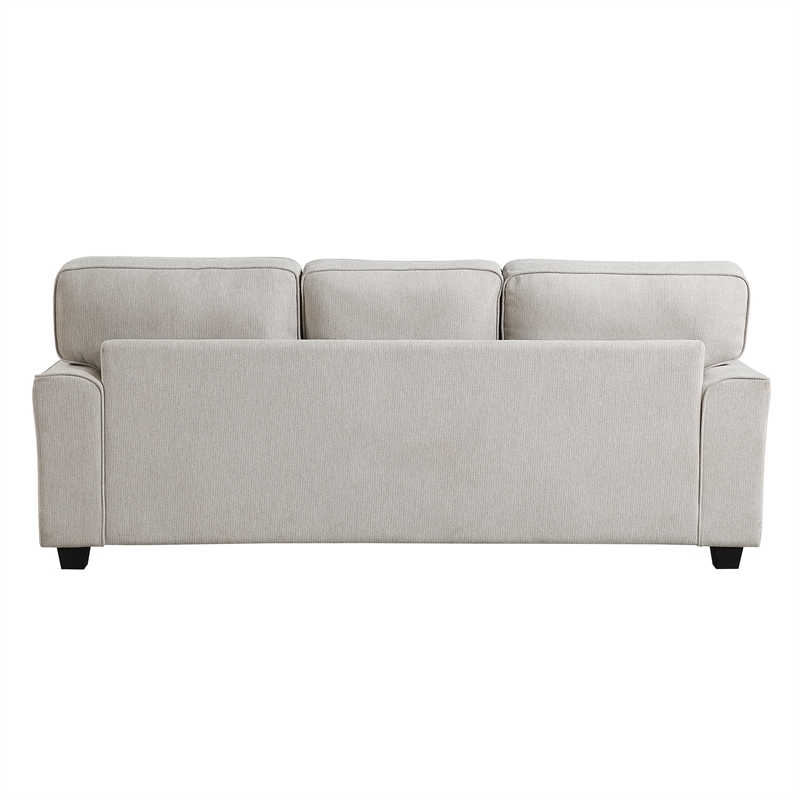 Lexicon Bradford Chenille Fabric Sofa in Sand