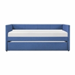 Lexicon Trudy Textured Daybed with Trundle in Blue