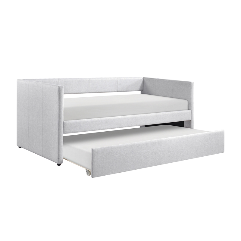 Lexicon Trudy Textured Daybed with Trundle in Gray