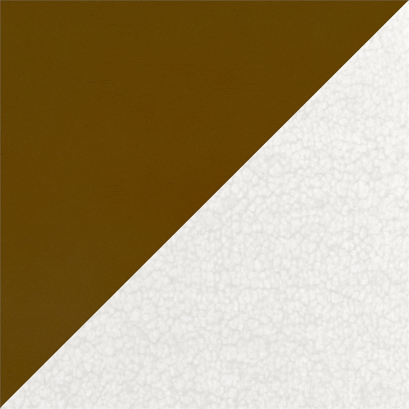 Lexicon Novella Sherpa Fabric Upholstery Love Seat in White