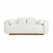 Lexicon Novella Sherpa Fabric Sofa in White