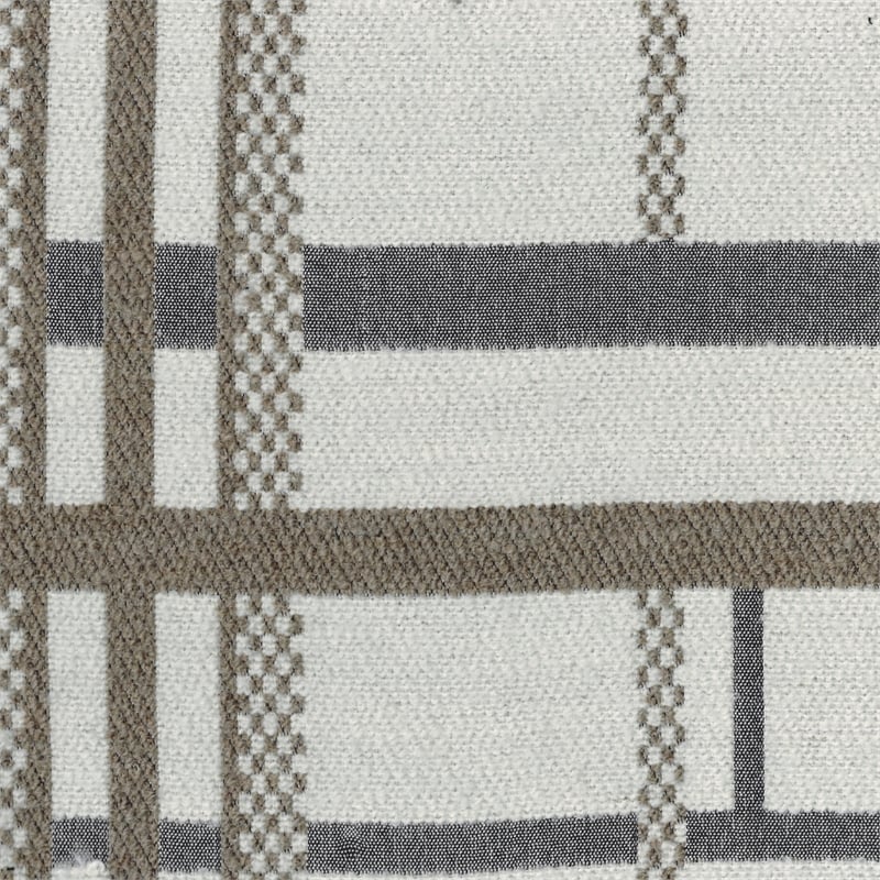 Lexicon Monica  Jacquard Fabric Upholstery Pouf in Multi-color