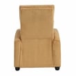 Lexicon Maye Corduroy Push Back Reclining Chair in Yellow
