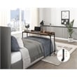 Lexicon Sumter Adjustable Height Over-The-Bed Desk with Castors in Rustic Brown